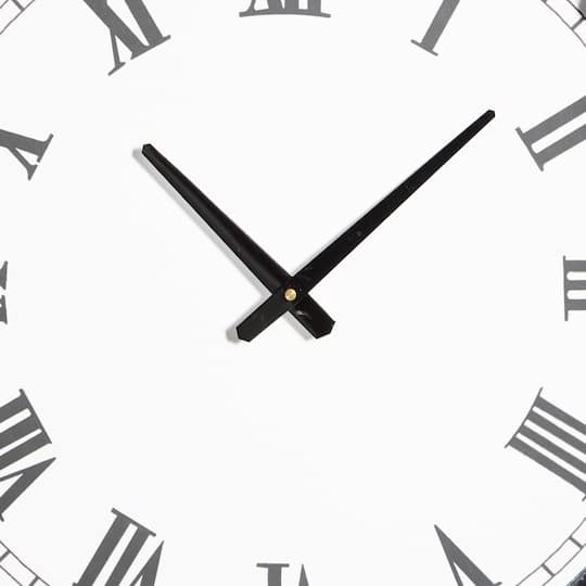 White Metal Farmhouse Wall Clock, 23" x 23" x 3"